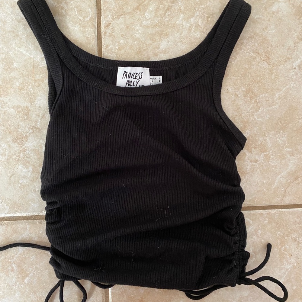 Black tank top